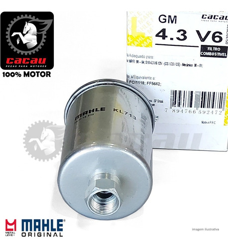 Imagem 2 de 2 de Filtro Combustível Gm Blazer | S10 4.3 V6 98/.. Gas. | Mahle