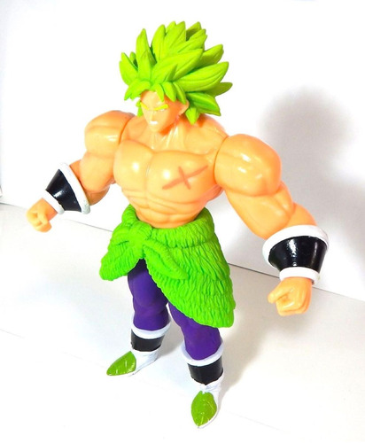 Figura Dragon Ball Super Broly Sayayin Juguete Luz Ssj 27cm