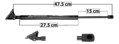 Amortiguador 5ta Puerta Grand Cherokee 1993 - 1998 Izq