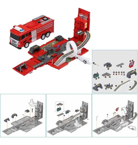 Camion Bombero Transformable En Ciudad Full - Ver Video