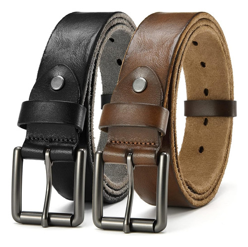 Yoetey Full Grain Leather Belt Para Hombres | Cinturón Casua