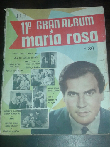 Revista Gran Album De Maria Rosa Cine Novelas Años 70 N°11