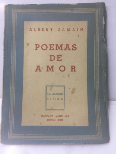 Poemas De Amor. Albert Samain