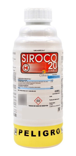 Siroco 20 Cipermetrina Insecticida Plagas En Cultivo 1 Litro