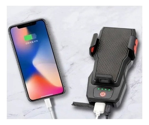 M Lanterna Carregador Farol Bicicleta Usb Suporte Celular