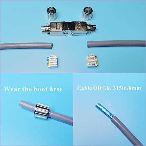 Caja De Conexiones Ethernet, Conector De Empalme A Tope De C