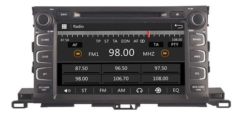Android Toyota Highlander 2014-2017 Wifi Gps Bluetooth Dvd