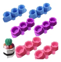 Comprar Noa 6 Molde Silicona Maceteros Yeso Cemento Suculentas Vela