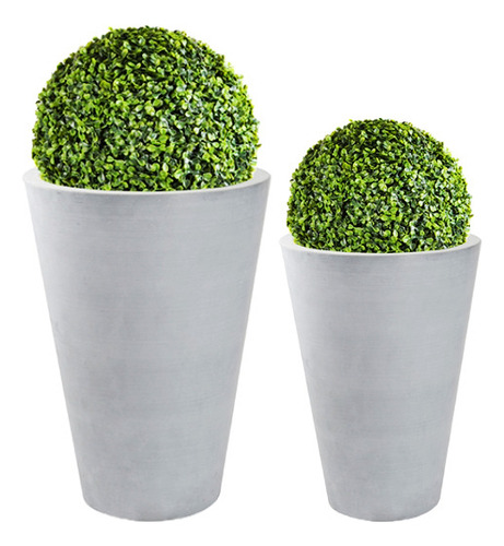 Media Esfera Decoracion Cesped Artificial Arbusto 25cm