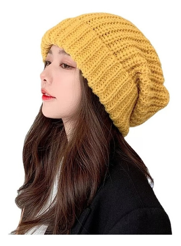 Gorro De Lana De Punto Mujer Abrigados Gorra Boina Abrigado