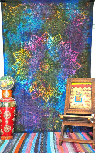 Tapiz De Mandala Indio Para Colgar En La Pared Con Forma De