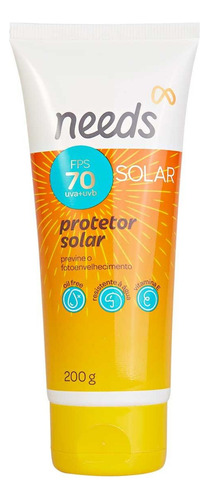Kit 3 Protetor Solar Corporal Needs Solar Fps70 Com 200g