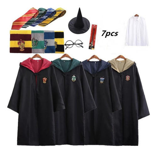 Túnica Mágica De Harry Potter, Uniforme De La Academia, 7 Pi