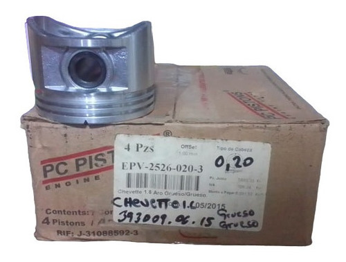 Piston De Chevete 1.6 Gurso-gureso 0.20 Pc Pistons