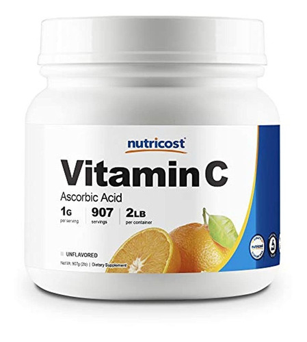 Ácido Ascórbico Puro Vitamina C, Por Porción, Alta Calidad