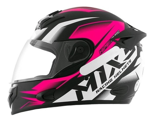 Capacete para moto integral Mixs Fokker Storm Fosco rosa L