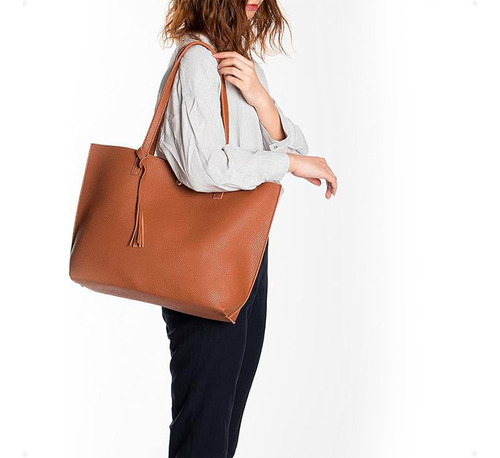 Bolso Cartera De Lujo De Mano Y Hombro Color Marrón Diseño Elegante Y Versátil Material De Piel Sintética De Alta Calidad Amplia Capacidad Con Múltiples Compartimentos Otec