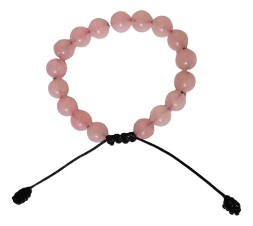 Pulsera De Cuarzo Rosa De Protección Hecha A Mano