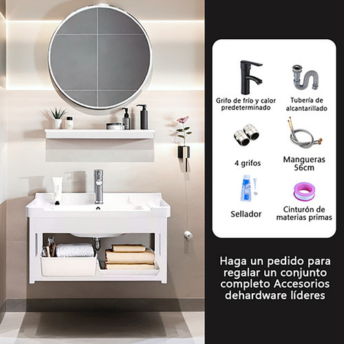 Lavabos Modernos Espejo Para Baños Rectangular Minimalista Blanco