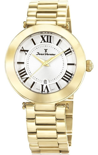 Relógio Feminino Jean Vernier Dourado Jv06855