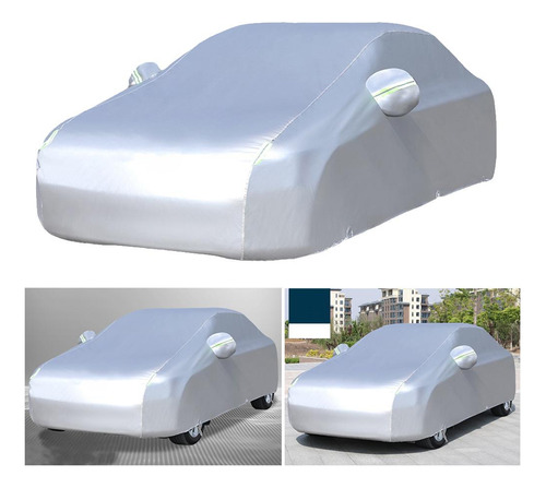 Cubierta Completa De Coche Transpirable 2 Capas De Plata