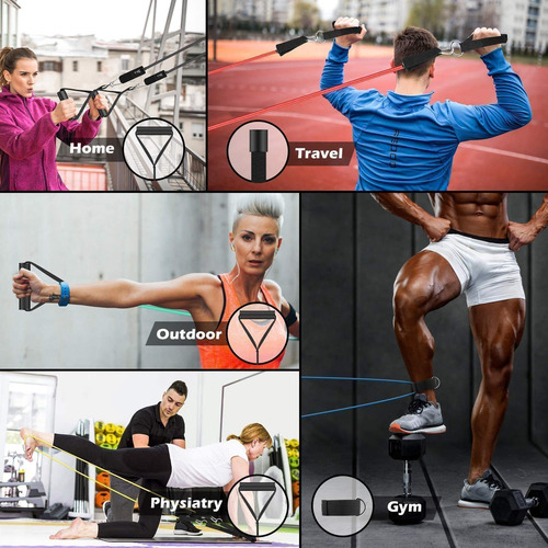 Faixas Elásticas Fitness, Conjunto De Faixas De Resistência
