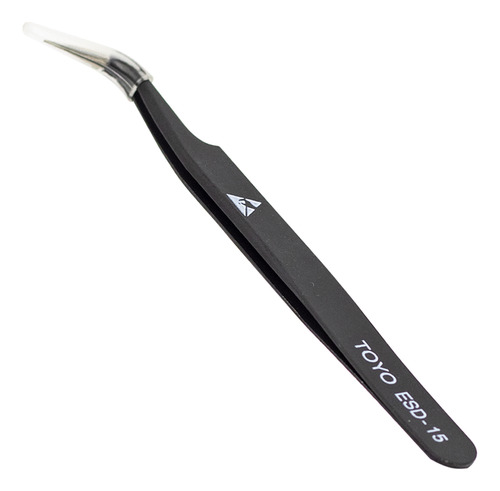 Pinza Antiestática Punta Curva Esd-15 Toyo