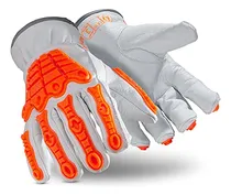 Comprar Guantes De Trabajo De Cuero Con Proteccin Anti-corte Y Impac