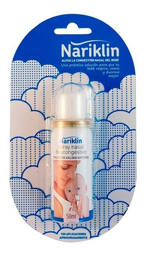 Spray Nasal Descongestionante Nariklin,  Agua De Mar.