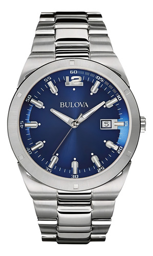 Relógio masculino Bulova Classic em aço inoxidável 96b220