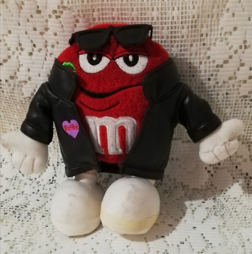 M&m Rock Peluche Rojo  Luneta Usado Colección Original