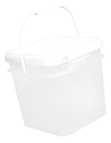 Cubo Cuadrado Para Pintura, Bote De Pintura Vacío, Claro