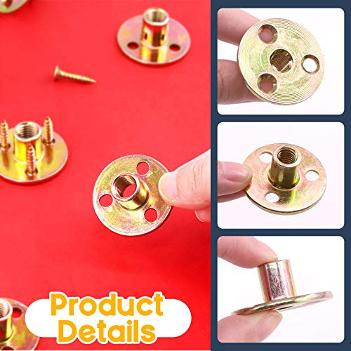 Tuerca En T Con Base Redonda, M10, 64pcs