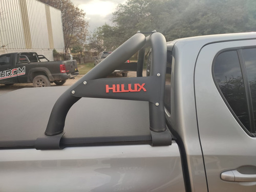 Barra Antivuelco Negra Hilux Ranger Amarok S10 Frontier Toro Negra Ranger 2012-2022