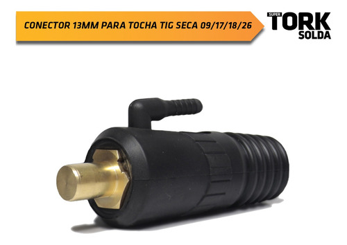 Conector 13mm Para Tocha Tig Seca 09/17/18/26 Tork Solda