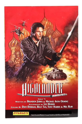 Hq Highlander #0 Importado Capa Alternativa - Editora Dynamite Tk0b