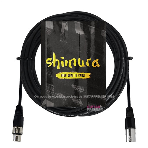 Imagen 5 de 10 de Cable Para Micrófono Canon Canon Xlr Dmx 6 Metros Reforzado