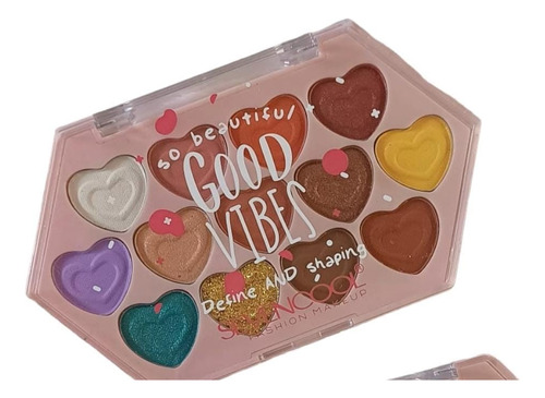 Paleta De Sombras Good Vibes Sevencool 