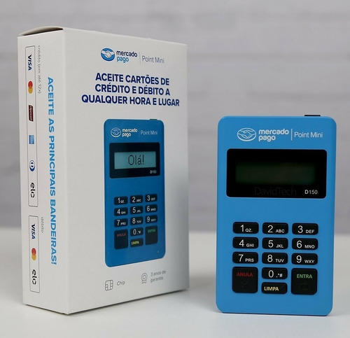 Imagem 4 de 6 de Máquina De Cartão Débito E Crédito Point Mini Mercado Pago