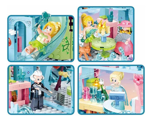Sluban Girl's Dream Castillo De Hadas M38-b0898 447 Piezas 447 Castillo De Hadas