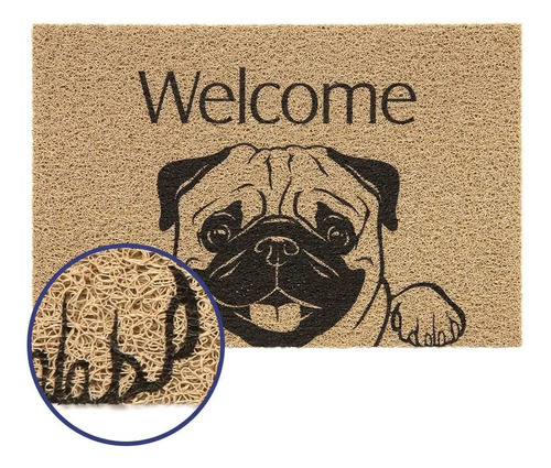 Alfombra Felpudo Rapazi Diseño Perro Welcome 60x40cm