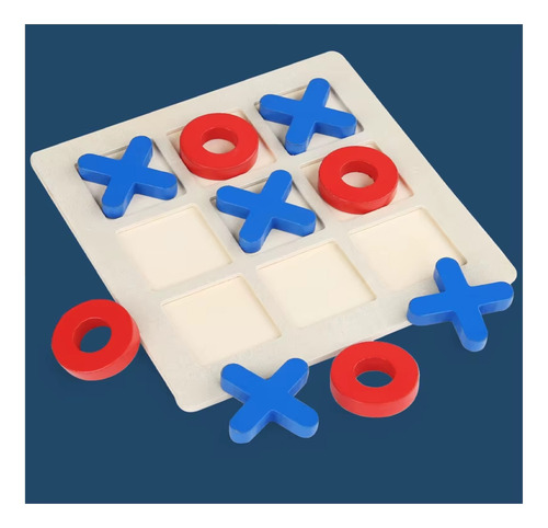Tablero Juego Tres En Raya Tic Tac Toe Xoxo De Madera -922
