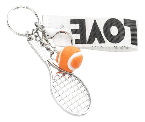Llavero De Raqueta De Tenis Colgante De Llave Llavero