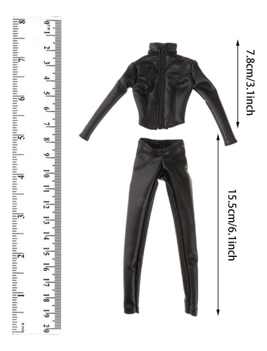 Figuras De Acción A Escala 1/6, Chaqueta, Pantalón, Negro