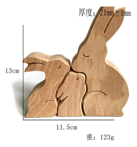 B14 - Figuras De Madera Con Forma De Corazón Con Forma De An