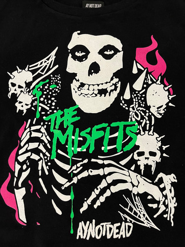 Remera Ay Not Dead The Misfits Rock (Usado)