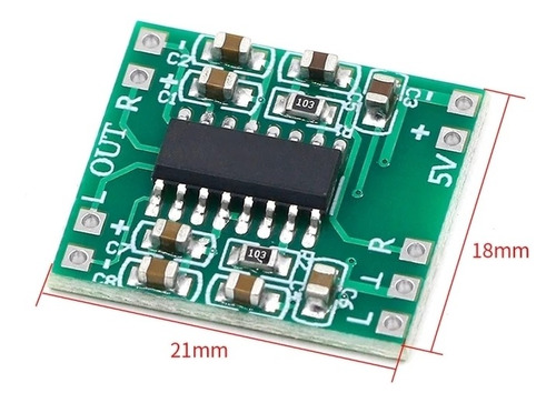 Imagen 3 de 4 de Placa Amplificador Pam8403 - 3+3 W - 5v Dc