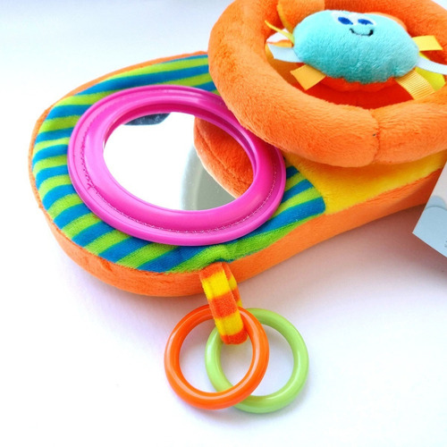 Imagen 3 de 6 de Juguete Peluche Para Bebe Cochecito Cuna Chifle Volante Aros