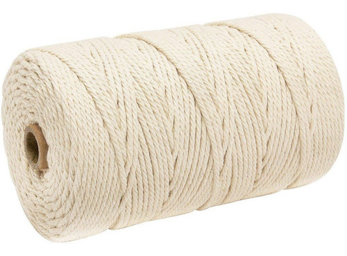 Cordón De Algodón Macramé De 3 Mm X 200 M Para Colgar E