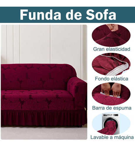 Juego De Fundas De Sofá Elásticas Suaves De 3 Piezas Que